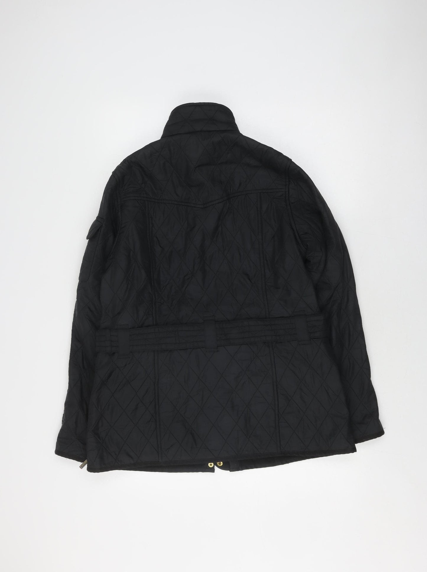 Barbour Women's Black Quilted Mid Jacket Size 14