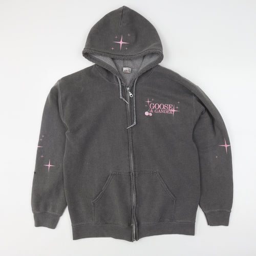 Good Goose Unisex Grey Basic Jacket M - Hooded, Zip