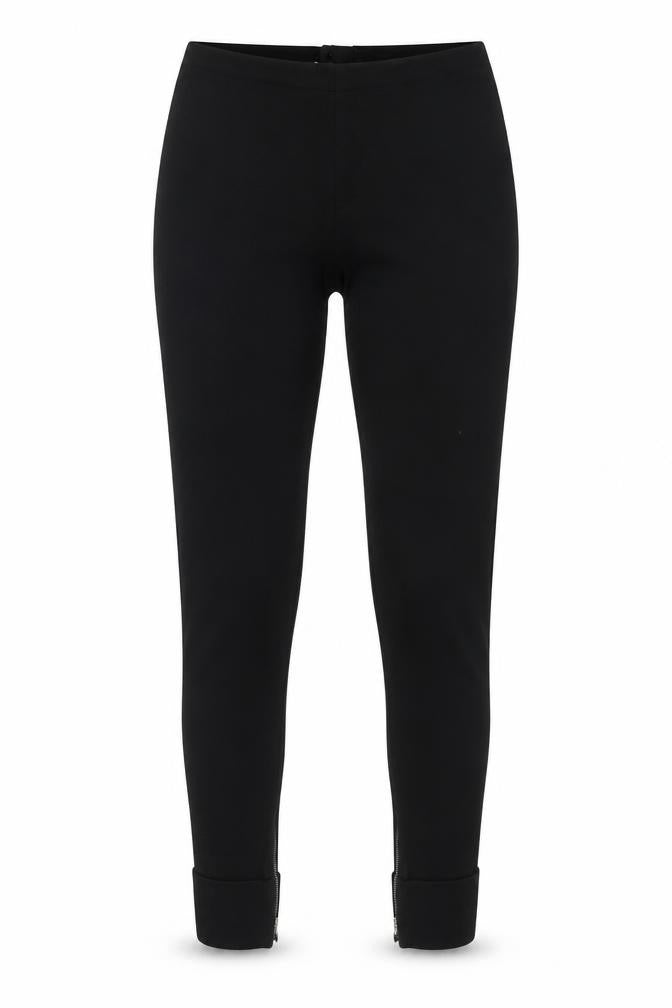 Front view of Jigsaw Women's Black Ankle Leggings -, size 12