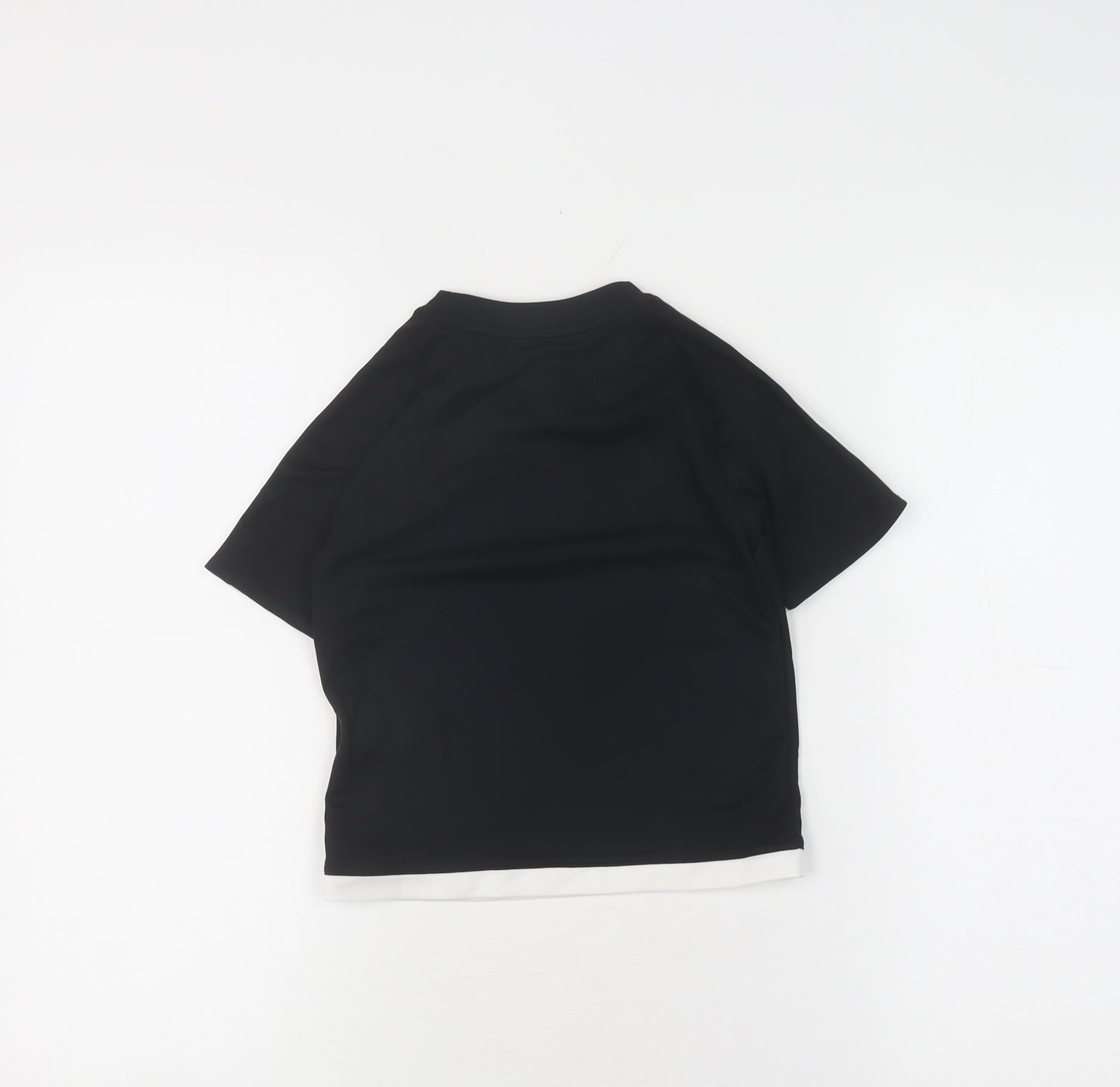 Adidas Boys Black T-Shirt, 4-5 Years, Sports Style