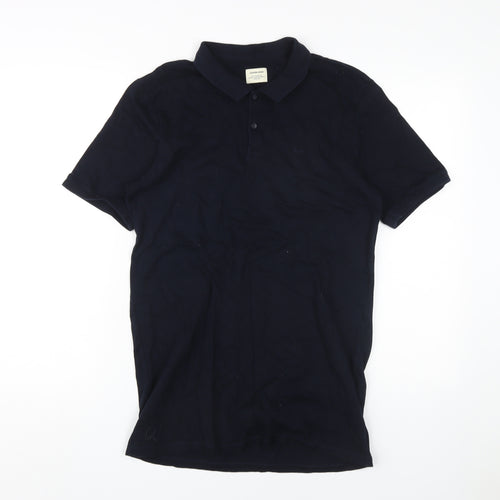Jack & Jones Men's Black Polo Shirt Size S