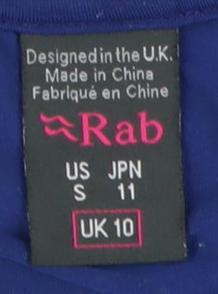 Rab Women's Blue Short Sleeve T-Shirt Size 10