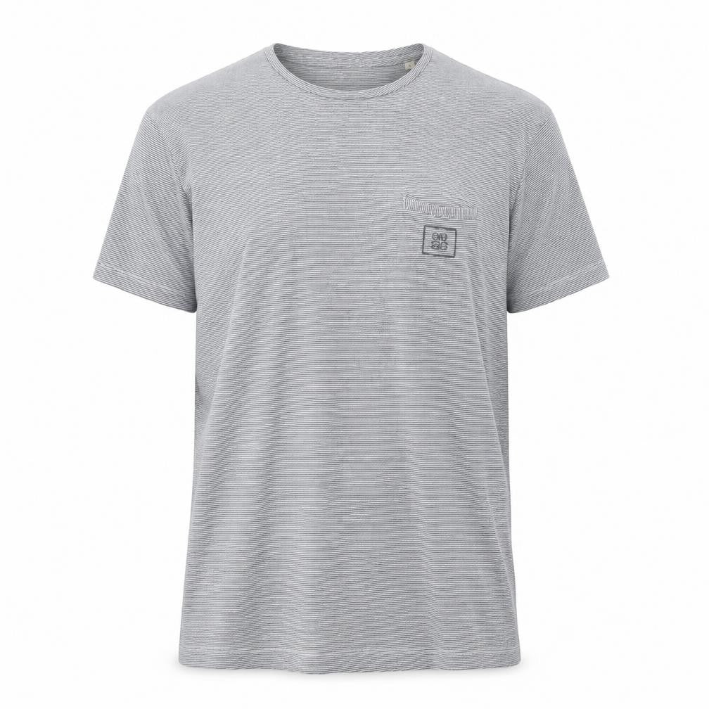 Selezione Grigio Men's Grey Striped T-Shirt M