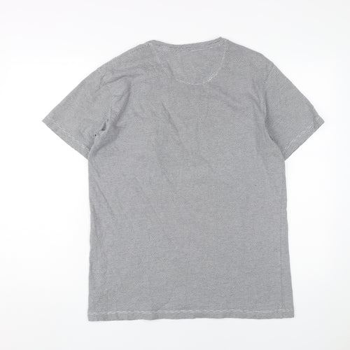 Selezione Grigio Men's Grey Striped T-Shirt M