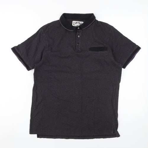 Red Herring Men's Black Medium Polo Shirt, 100% Cotton