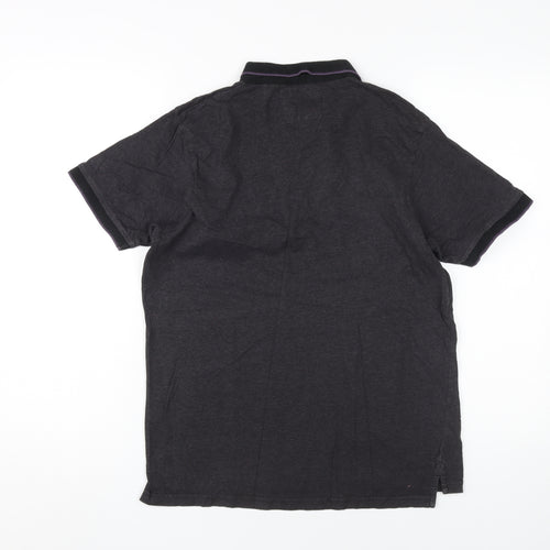 Red Herring Men's Black Medium Polo Shirt, 100% Cotton