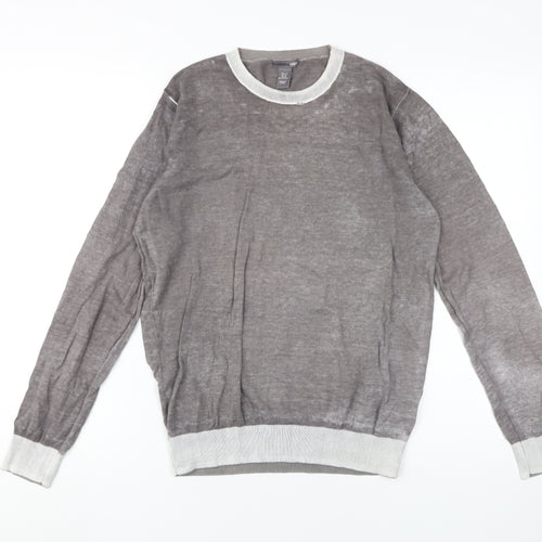 H&M Women's Grey Crew Neck Jumper, Size M