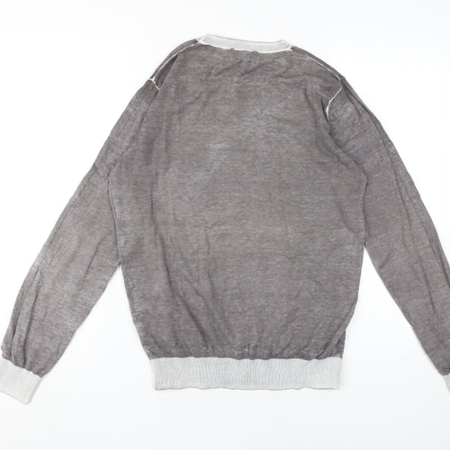 H&M Women's Grey Crew Neck Jumper, Size M