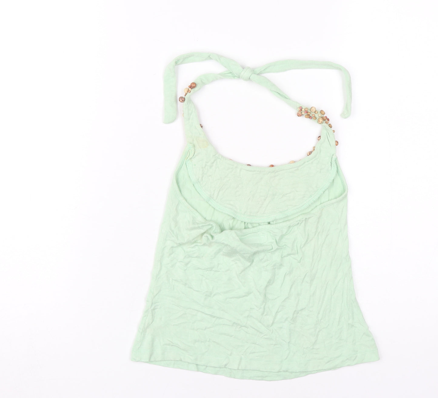 Killah Women's Green Beaded Halter Camisole, XS