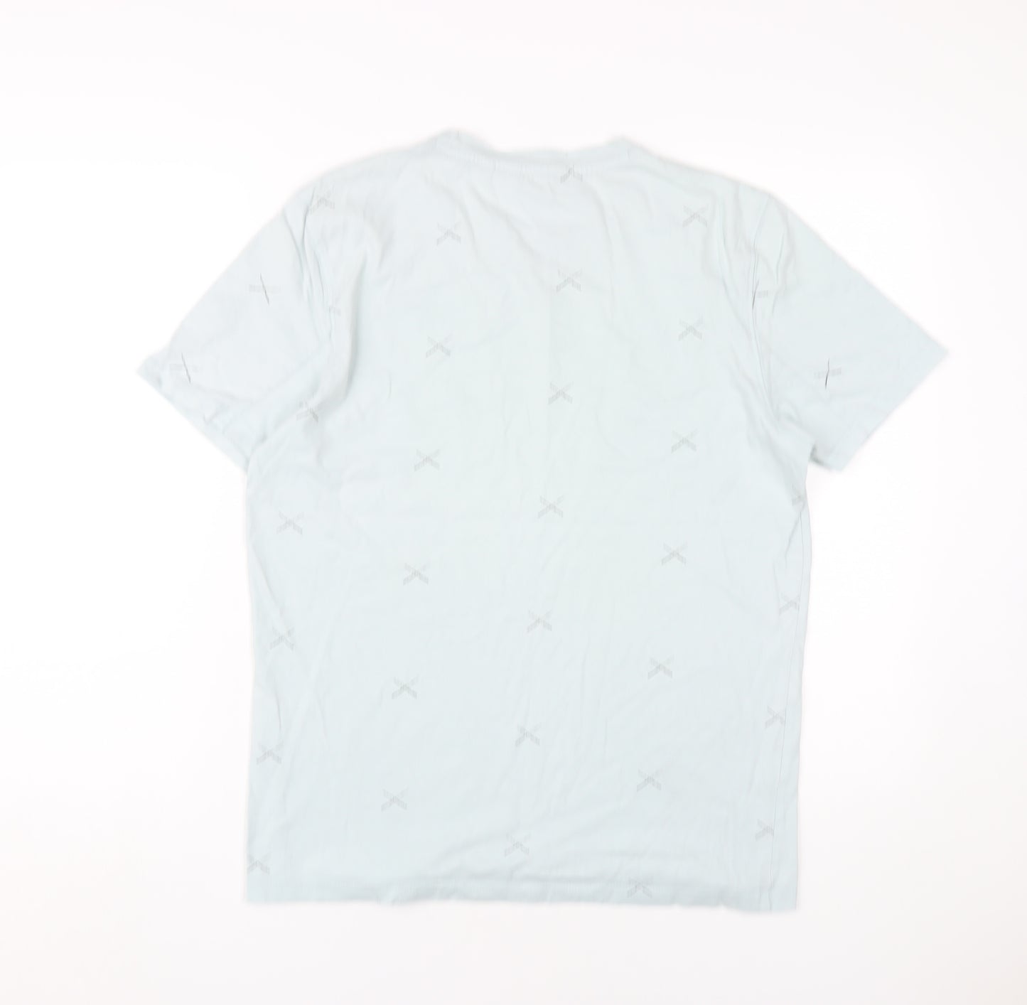 Anti-Blue Men's M Blue Cotton Graphic T-Shirt