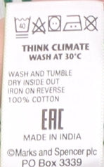 Marks and Spencer Women's Green Floral T-Shirt