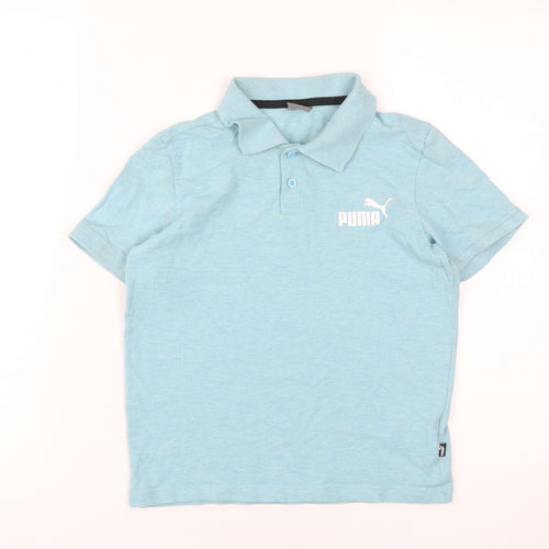Puma Boys Blue Polo Shirt, 9-10 Years, Short Sleeve