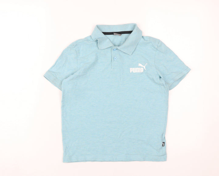 Puma Boys Blue Polo Shirt, 9-10 Years, Short Sleeve