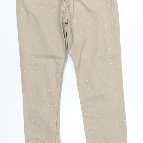 Adidas Women's Beige Polka Dot Skinny Jeans M
