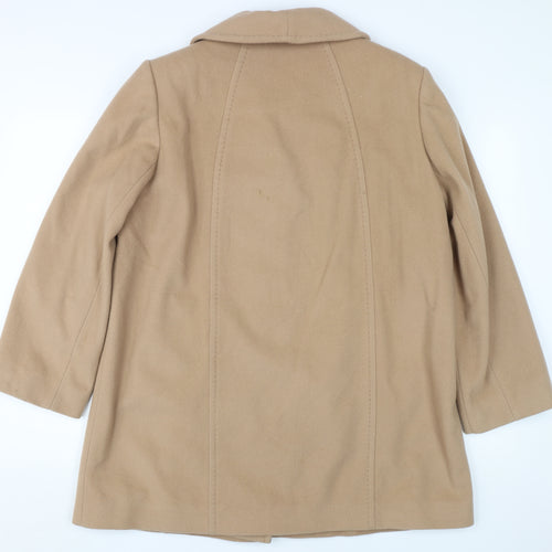 Eastex Women's Beige Wool Cashmere Overcoat Size 12