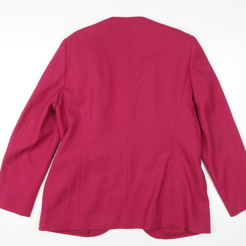 Eastex Women's Pink Wool Blazer Size 14 Business