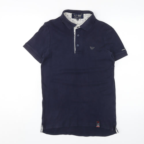 Armani Jeans Men's XS Blue Polo Shirt - Stylish and Comfortable