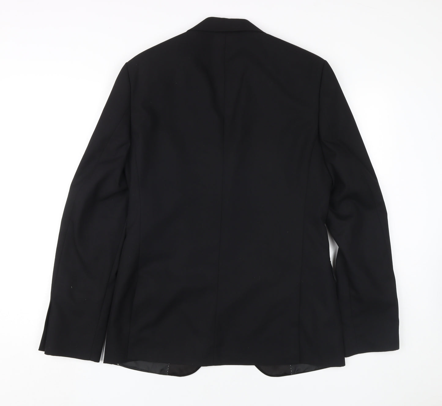 Moss London Men's Black Skinny Fit Tuxedo Jacket 38 Long