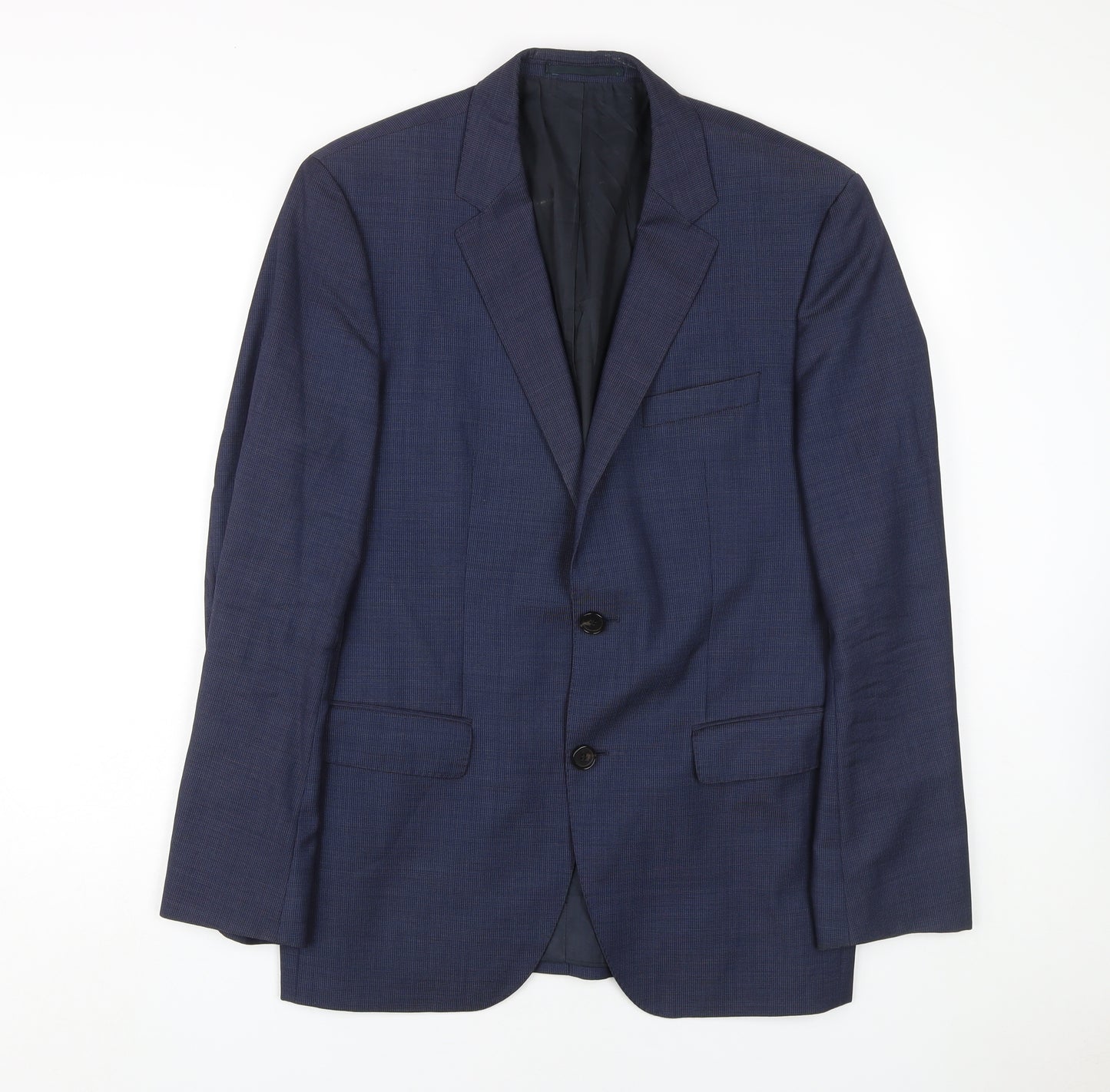 Hugo Boss Men's Blue Blazer, Size 38R, Wool, Classic