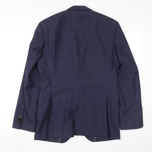 Hugo Boss Men's Blue Blazer, Size 38R, Wool, Classic