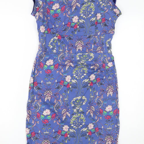 Joe Browns Women's Blue Floral Sheath Dress Size 12