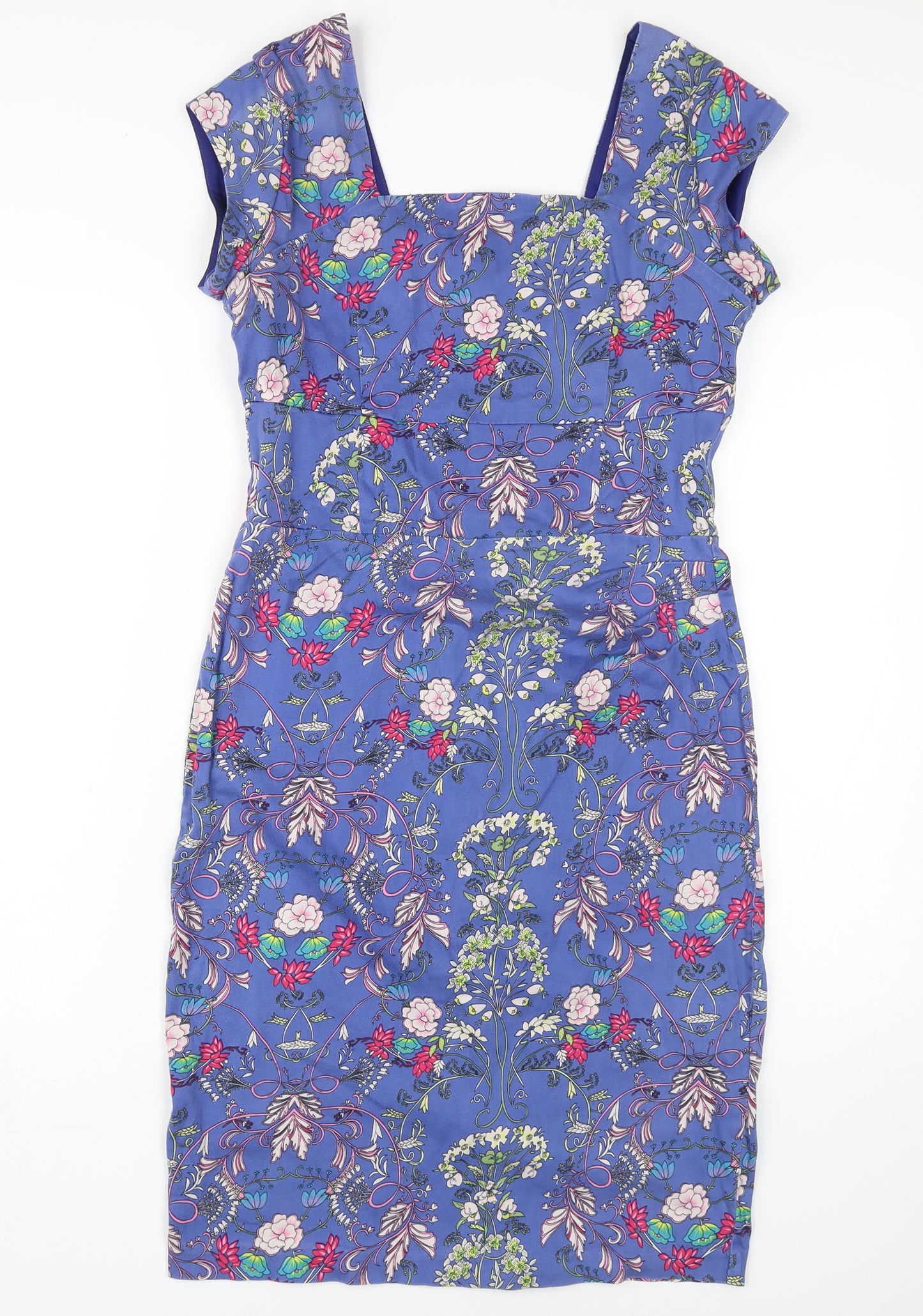 Joe Browns Women's Blue Floral Sheath Dress Size 12