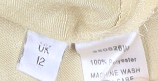 Viyella Women's Beige Button-Up Shirt Size 12