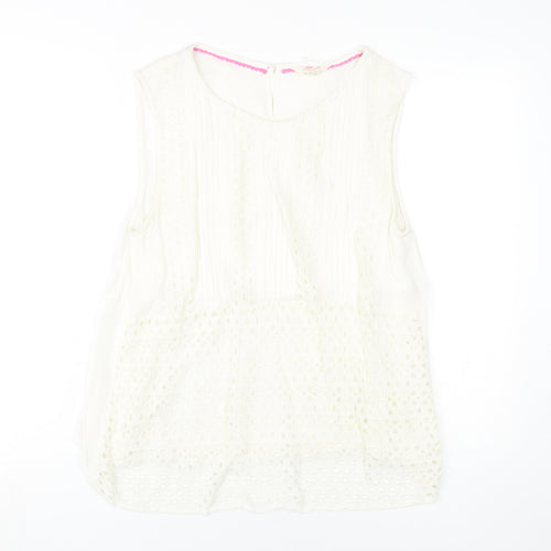 White Stuff Women's White Tunic Blouse UK 12