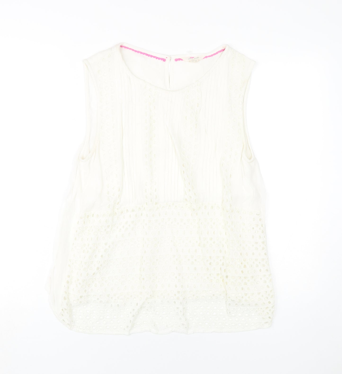 White Stuff Women's White Tunic Blouse UK 12