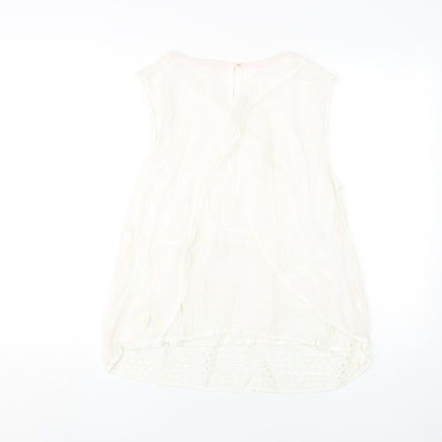 White Stuff Women's White Tunic Blouse UK 12