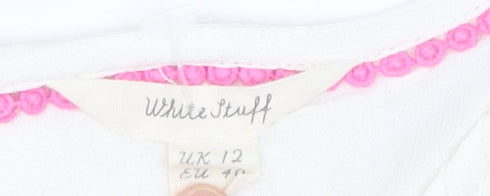 White Stuff Women's White Tunic Blouse UK 12