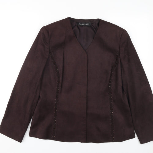 Jacques Vert Women's Brown Jacket Size 16
