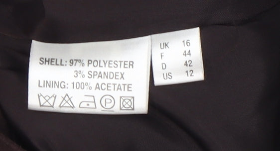 Jacques Vert Women's Brown Jacket Size 16