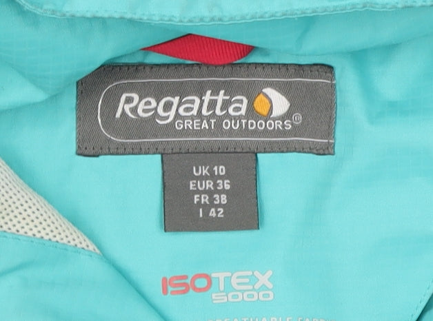 Regatta Women's Blue Rain Coat Jacket Size 10