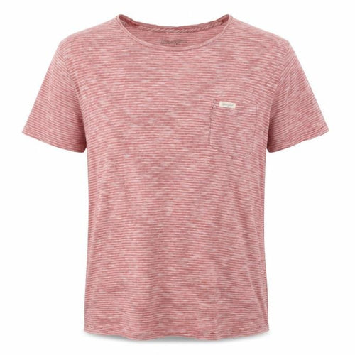 Wrangler Men's Red Striped Cotton T-Shirt, Size S