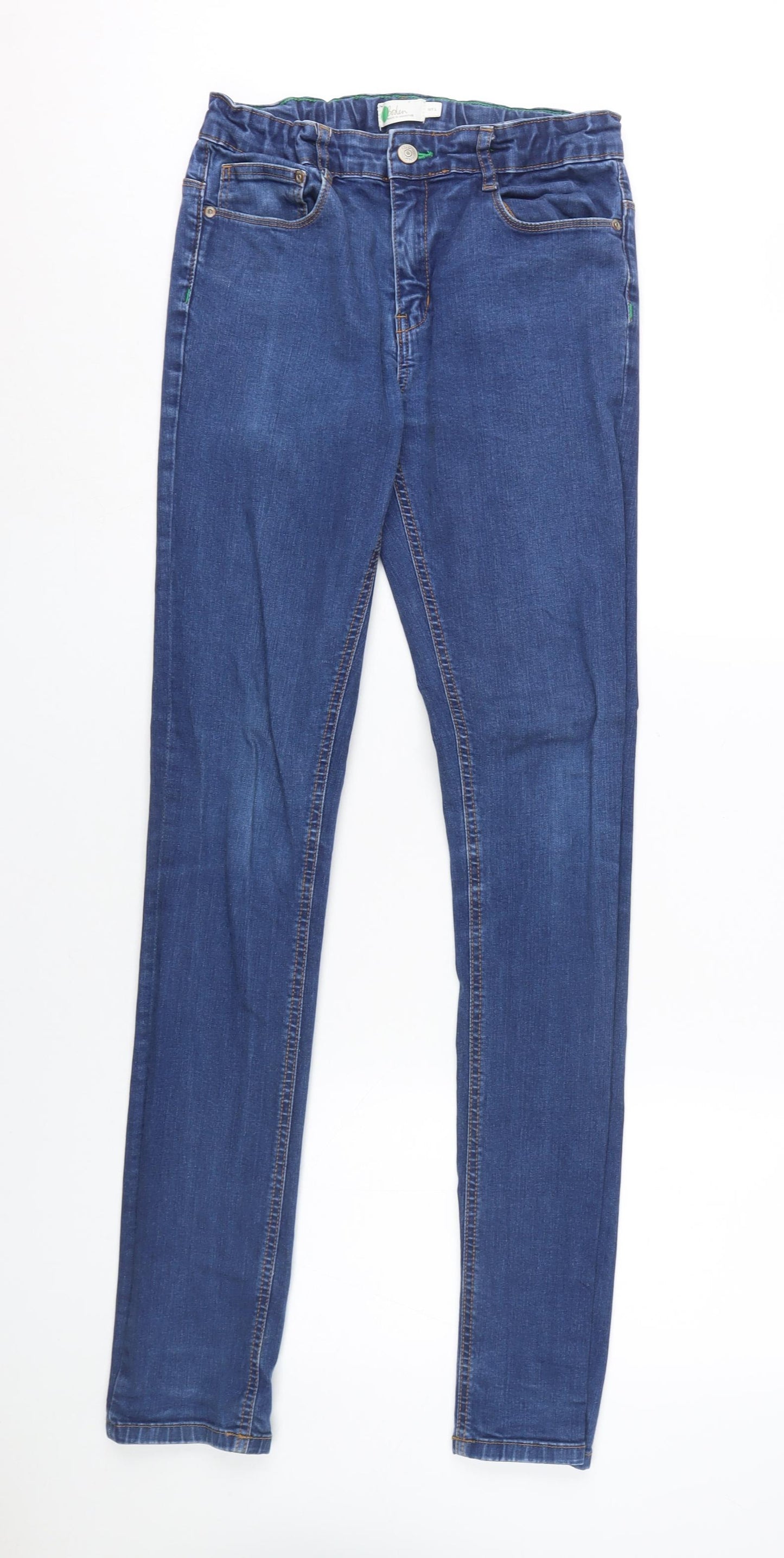 Boden Boys Blue Straight Jeans Size 16Y - Cotton Blend
