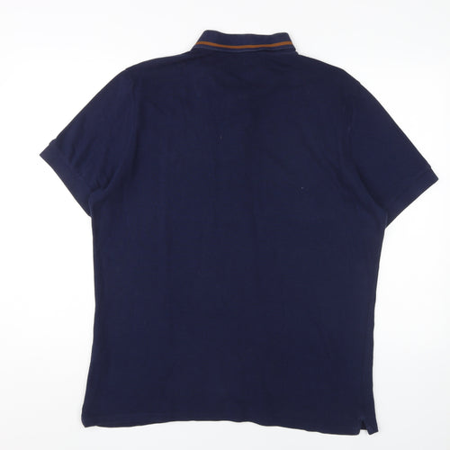 Ben Sherman Men's Blue Polo Shirt Large, Casual Style