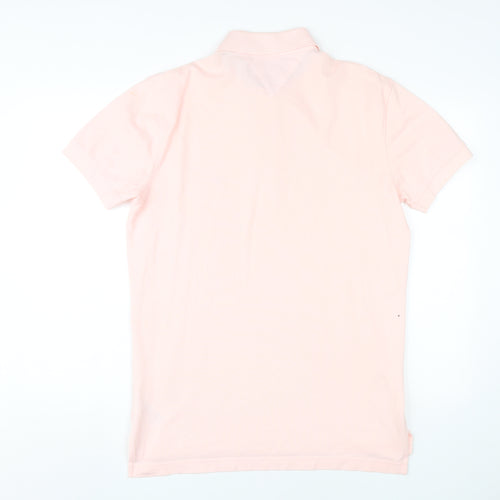 Tommy Hilfiger Men's Pink Classic Polo Shirt Medium