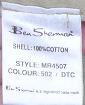 Ben Sherman Men's Beige Large Hooded Windbreaker Jacket