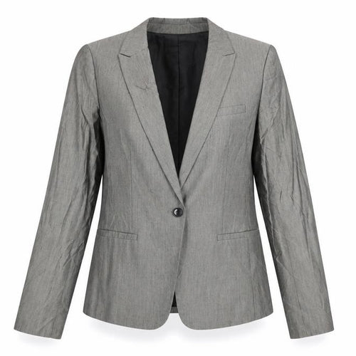 Banana Republic Women Grey Suit Jacket, Size 6 Tall, Business