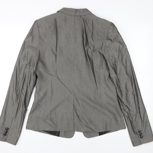 Banana Republic Women Grey Suit Jacket, Size 6 Tall, Business