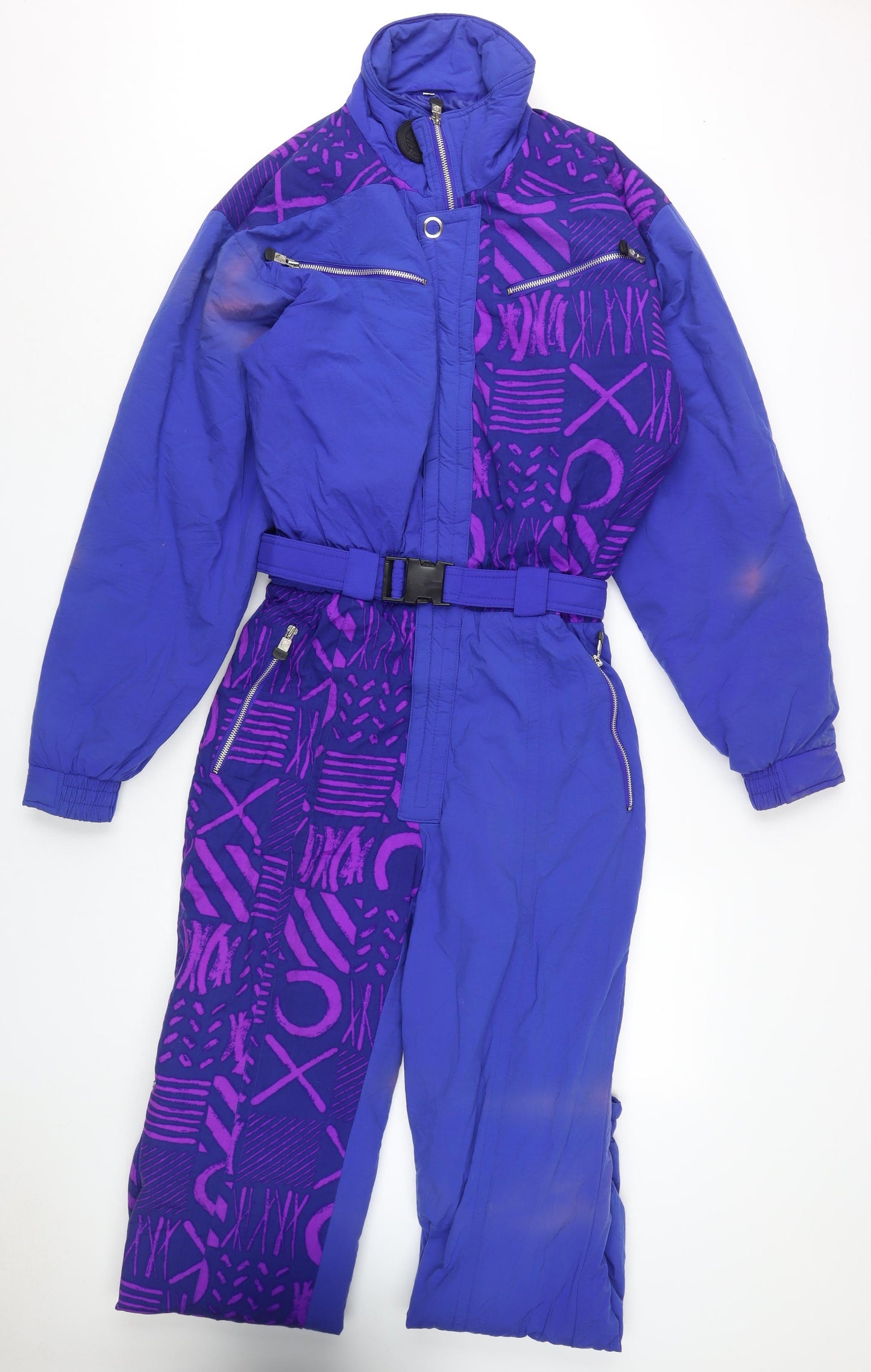 Champion Men's Purple Medium Ski Tracksuit with Belt