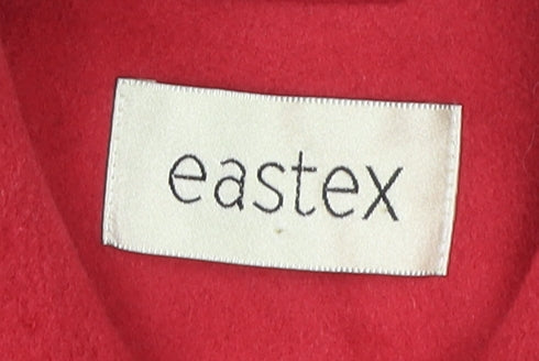 Eastex Women's Red Wool Overcoat Size 14