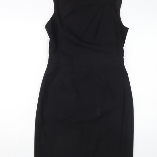 Banana Republic Women's Black Petite Wool Sheath Dress