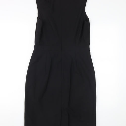 Banana Republic Women's Black Petite Wool Sheath Dress
