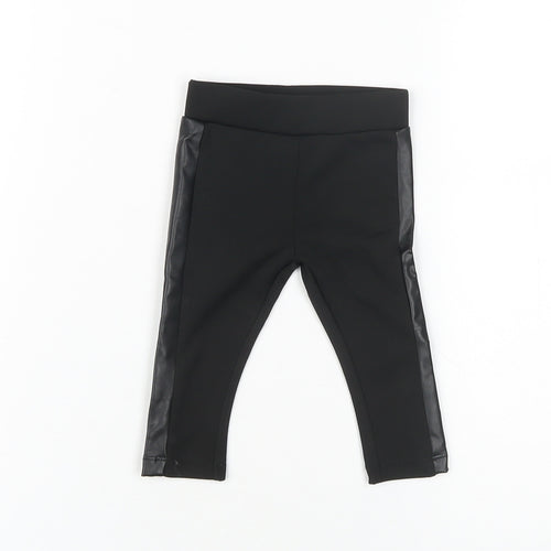 Firetrap Unisex Baby Black Jogger 0-6 Months Polyester