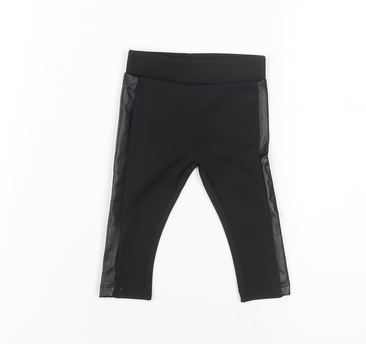 Firetrap Unisex Baby Black Jogger 0-6 Months Polyester