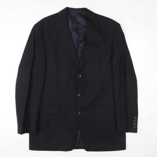 Austin Reed Men's Black Regular Fit Blazer, Size 50 UK 40