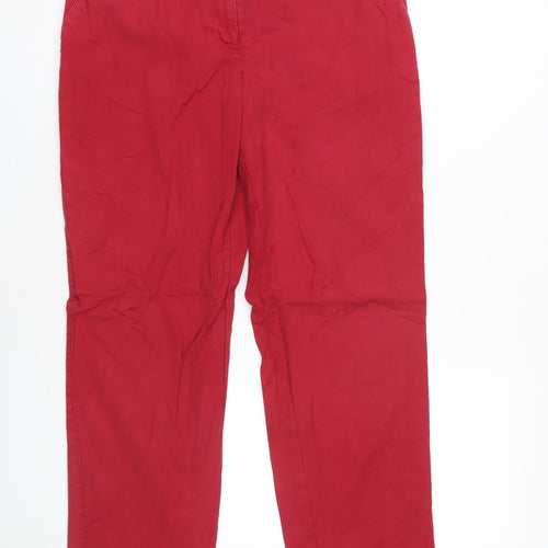 Van Heusen Women’s Red Straight Stretch Trousers