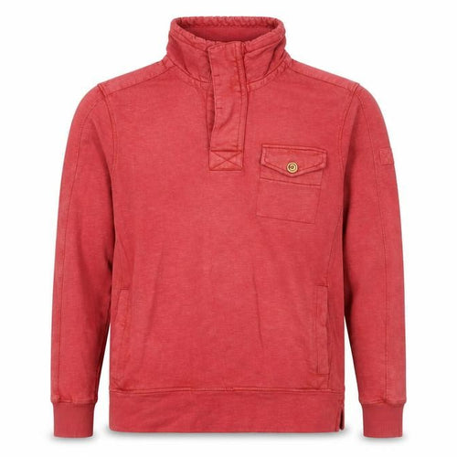 FatFace Men's Red Henley Sweatshirt Size XS